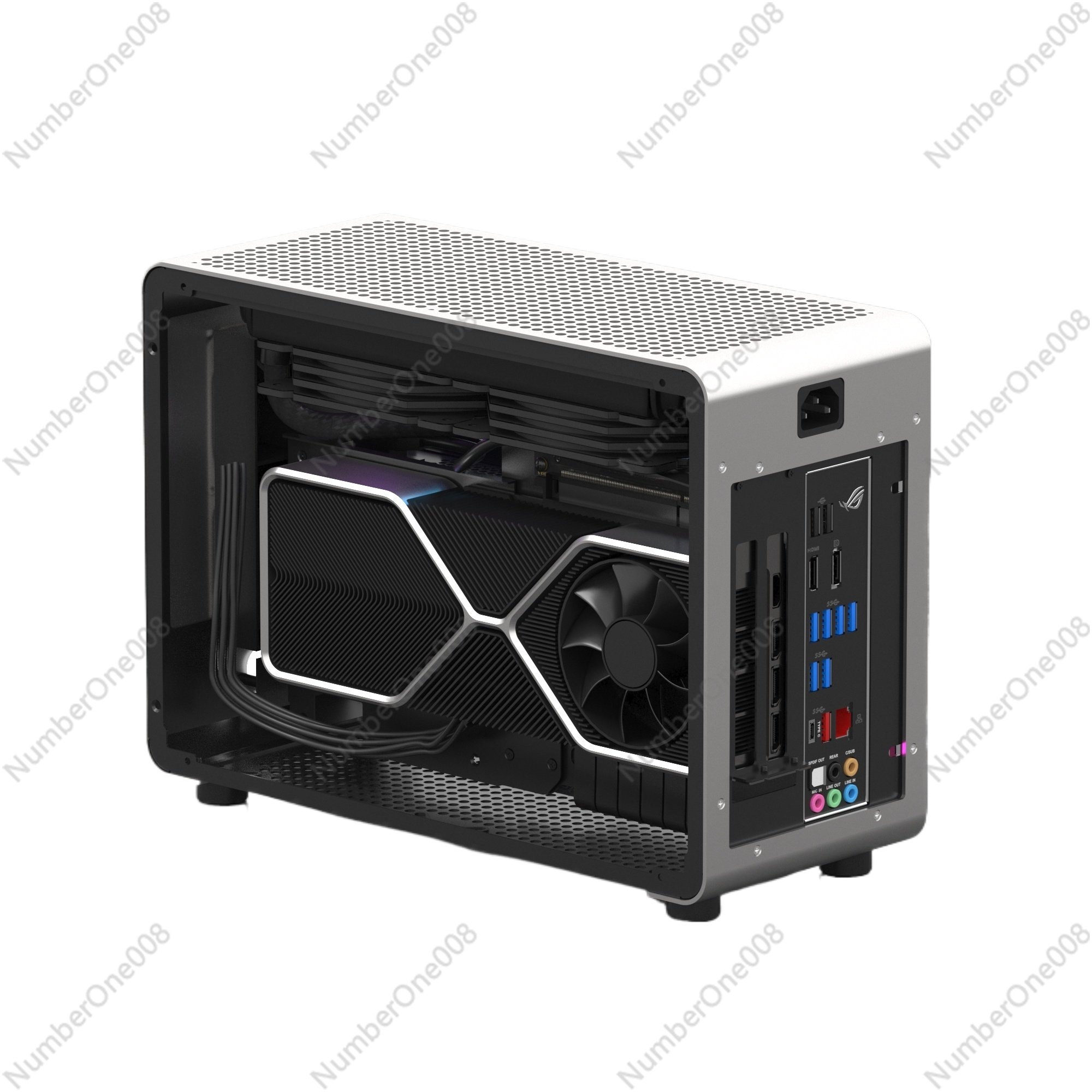 Mini Itx Case Water Cooling Support - G1-pro ITX Aluminum Computer Case, A4