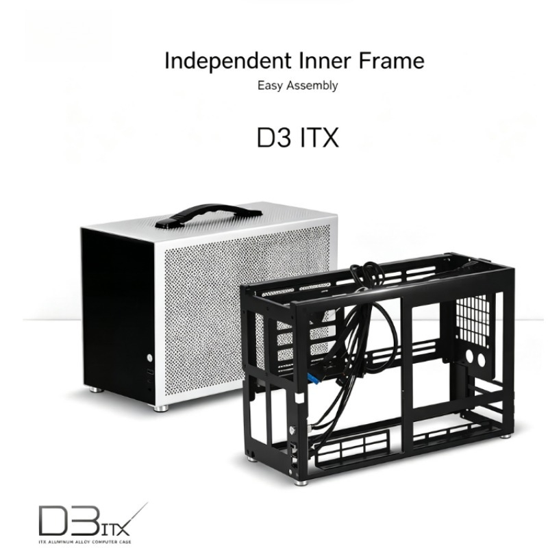 D3 Aluminum Alloy Mini ITX PC  - Mini Itx Case Water Cooling Support recension och pris