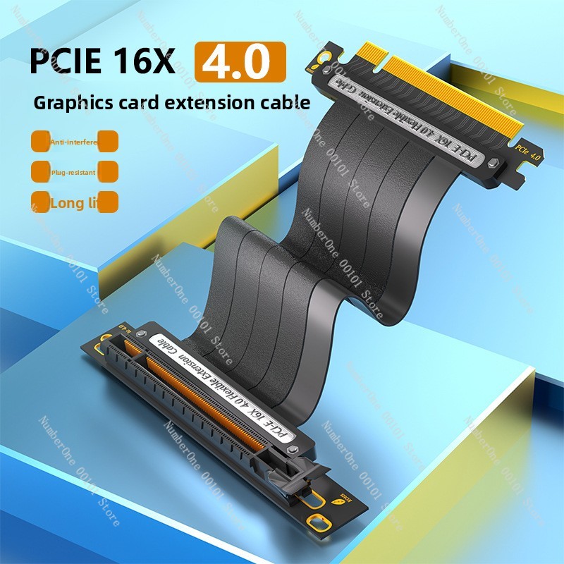PCIe 4.0 x16 Extension Adapter - Itx Case Pcie Riser 4.0 recension och pris