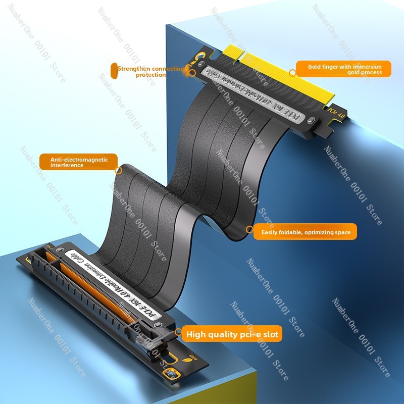 PCIe 4.0 x16 Extension Adapter - Itx Case Pcie Riser 4.0 recension och pris