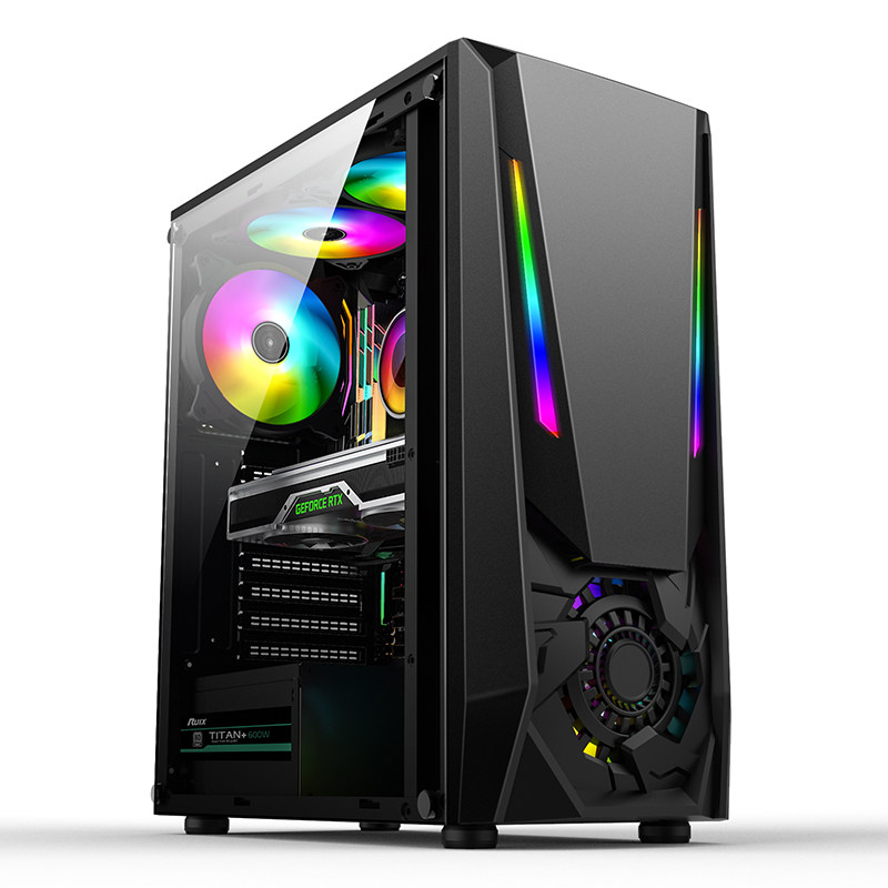 ATX Gaming Desktop PC Case Ful - Mini Itx Case Water Cooling Support recension och pris