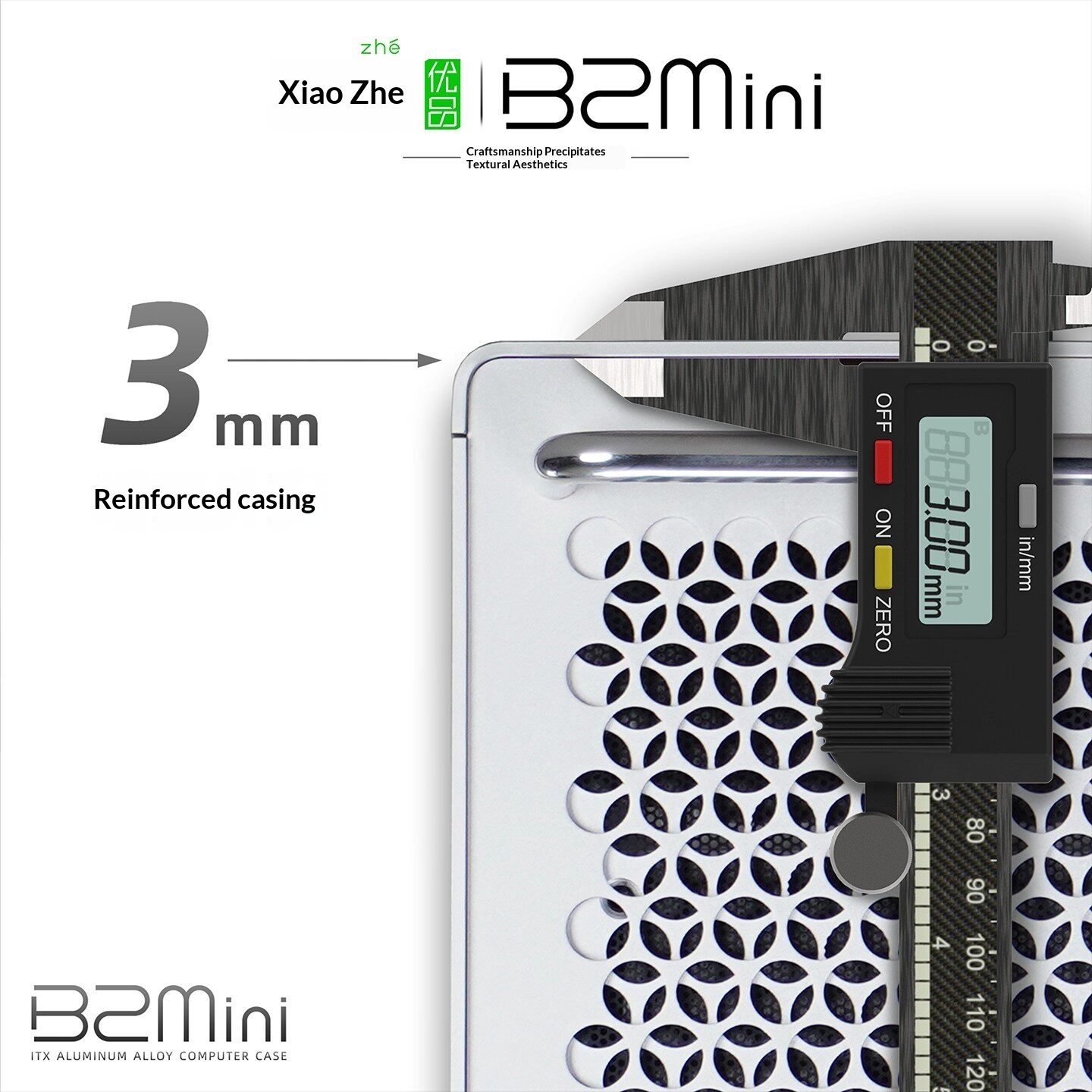 B2 Mini ITX Computer Case Alum - Mini Itx Case With Handle Portable recension och pris