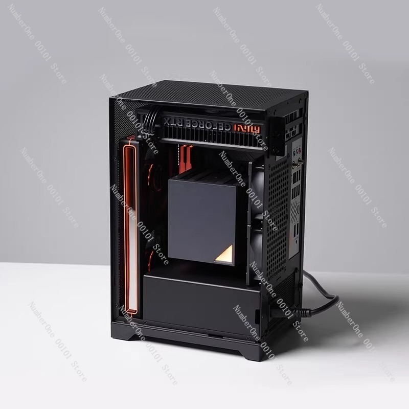 Portable ITX Mini PC Case Desk - Mini Itx Case With Handle Portable recension och pris