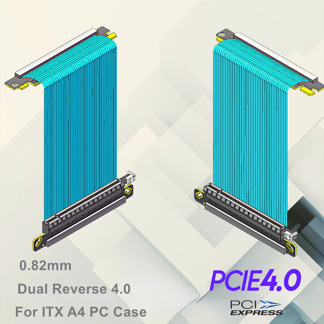 Dual Reverse Pcie 4.0 Riser Ca - Itx Case Pcie Riser 4.0 recension och pris