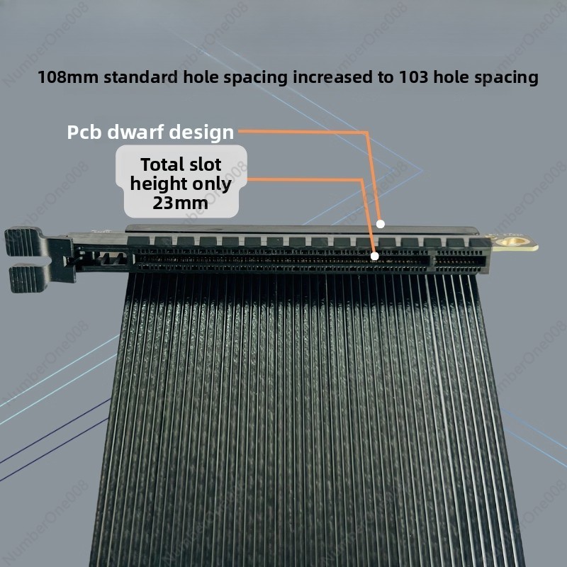 PCIe 4.0 X16 Dual Reverse Rise - Itx Case Pcie Riser 4.0 recension och pris