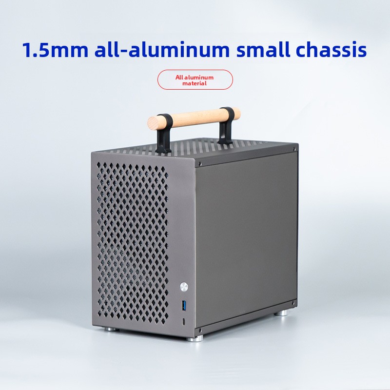 Full Aluminum ITX Case Mini Po - Mini Itx Case With Handle Portable recension och pris