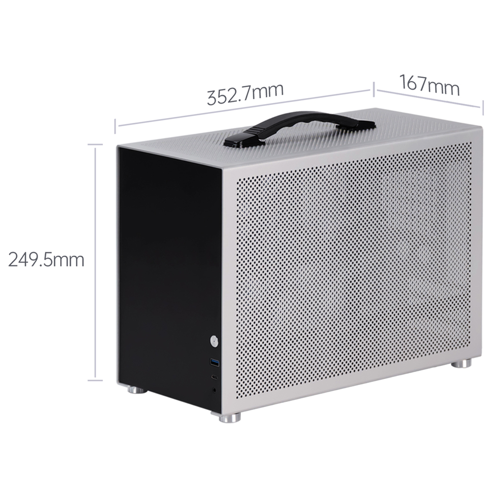 ZZAW D3 Desktop Mini ITX PC Ca - Mini Itx Case Water Cooling Support recension och pris