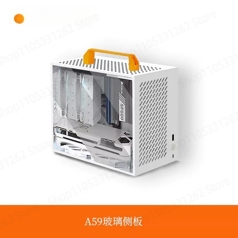 A59 Mini ITX Case White Small  - Mini Itx Case With Handle Portable recension och pris